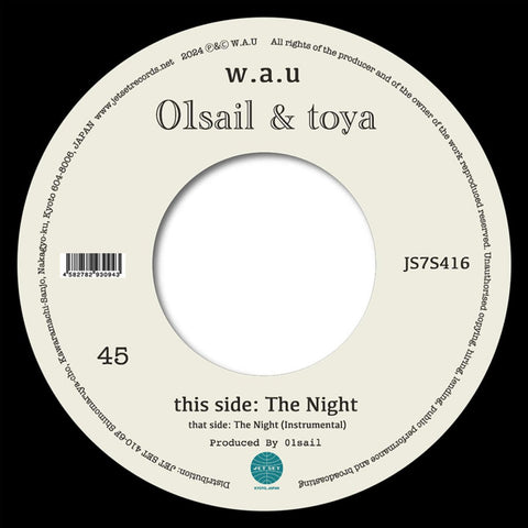 01sail & toya - The Night (Japan Import) Vinyl - Vinyl Record