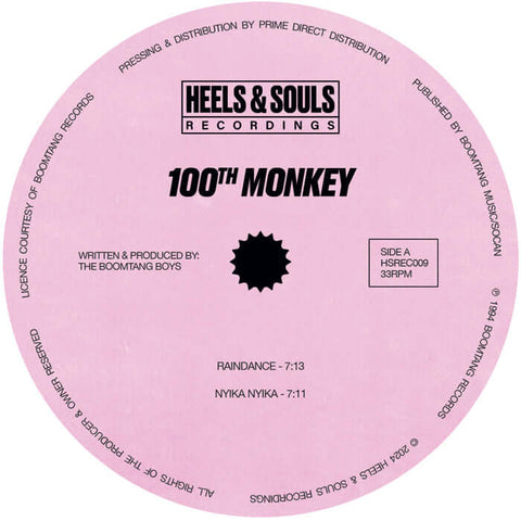 100th Monkey - Raindance / Nyika Nyika (Manuel Darquart Remix) Vinyl - Vinyl Record