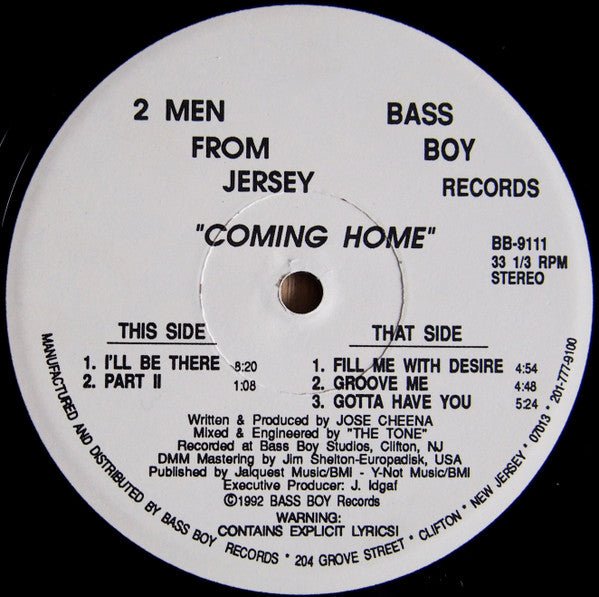 2 Men From Jersey - Coming Home Vinyl