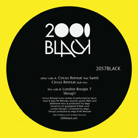 2000BLACK - Circus Retreat / London Boogie 7 Vinyl - Vinyl Record