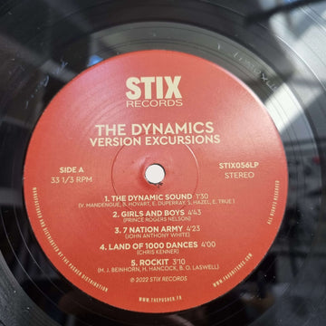 The Dynamics - Version Excursions - Artists The Dynamics Genre Roots Reggae, Lovers Rock Release Date 22 Jul 2022 Cat No. STIX056LP Format 2 x 12