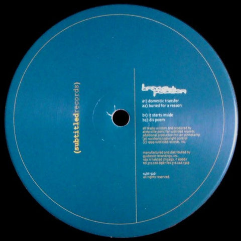 Brace : Position (12") - Vinyl Record