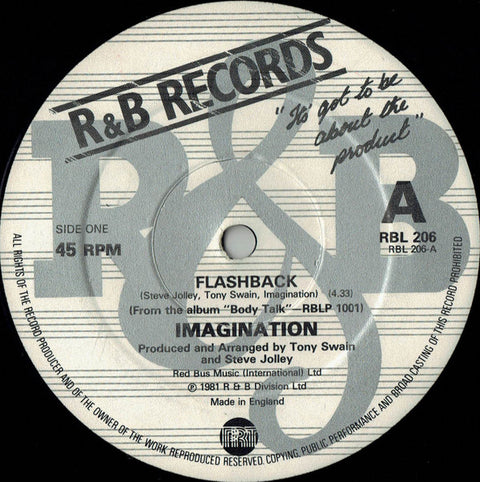 Imagination : Flashback (12", Single) - Vinyl Record