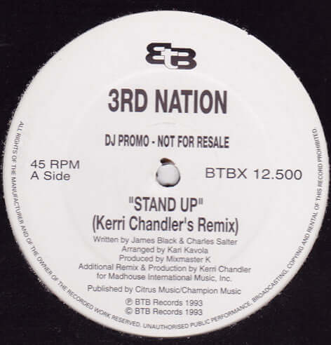 3rd Nation - Stand Up (Remix) Vinyl - Vinyl Record