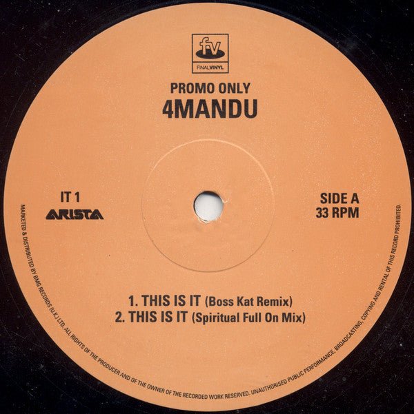 4Mandu - This Is It Vinyl