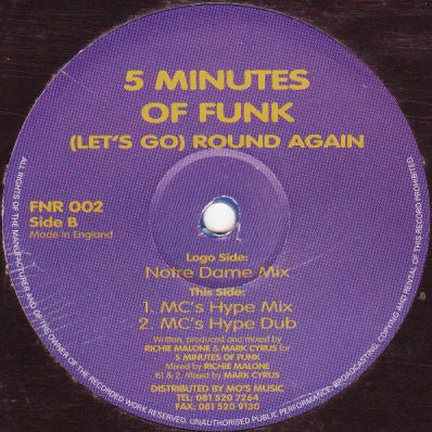 5 Minutes Of Funk - (Let's Go) Round Again Vinyl