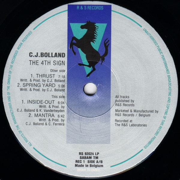 (２枚組レコード)C.J. Bolland THE 4TH SIGN テクノ CJ Bolland – The 4th Sign – CD (Album), 1995 [r144285] | Discogs