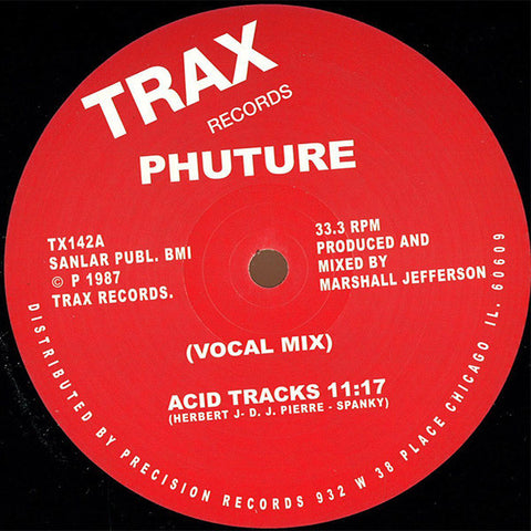 Phuture : Acid Tracks (12", RE, RM) - Vinyl Record