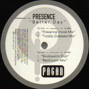 Presence : Better Day (12") is available for sale at our shop at a great price. We have a huge collection of Vinyl's, CD's, Cassettes & other formats available for sale for music lovers - Vinyl Record