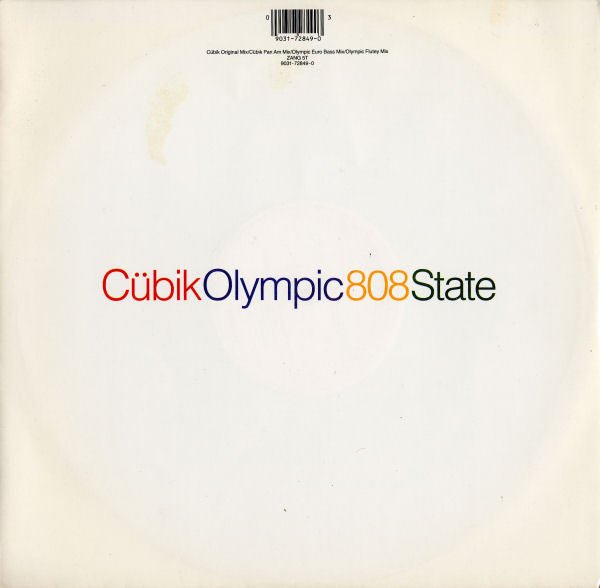 808 State - Cübik / Olympic Vinyl