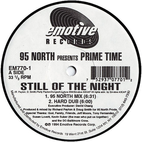 95 North Presents Prime Time - Still Of The Night Vinyl - Vinyl Record