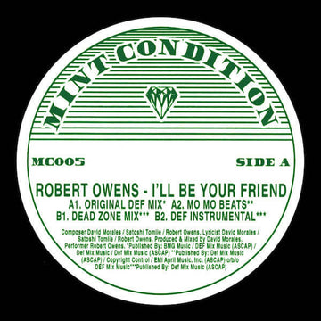 Robert Owens : I'll Be Your Friend (12