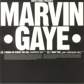Marvin Gaye - I Wanna Be Where You Are - Artists Marvin Gaye Genre Soul, Disco, Reissue Release Date 5 May 2023 Cat No. SOUTH010 Format 12
