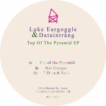 Luke Eargoggle / Dataintrang - Top Of The Pyramid EP - Artists Luke Eargoggle / Dataintrang Genre Electro Release Date 8 Mar 2024 Cat No. RTTD 025 Format 12