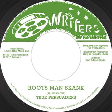 True Persuaders - Roots Man Skank - Artists True Persuaders Style Roots Reggae, Dub Release Date 1 Jan 2017 Cat No. JAMWAX14 Format 7