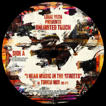 Louie Vega presents Unlimited Touch - I Hear Music In The Streets - Artists Louie Vega presents Unlimited Touch Style Disco Release Date 29 Mar 2024 Cat No. NER25099 Format 12