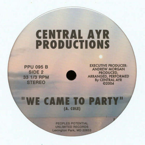 Central AYR Productions - Hotter - Artists Central AYR Productions Genre Soulful House, Deep House Release Date 1 Jan 2019 Cat No. PPU 095 Format 12" Vinyl - Peoples Potential Unlimited - Peoples Potential Unlimited - Peoples Potential Unlimited - Peoples - Vinyl Record