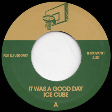 Ice Cube - It Was A Good Day / You Can Do It - Artists Ice Cube Genre Hip-Hop, Reissue Release Date 1 Jan 2020 Cat No. THROW701 Format 7