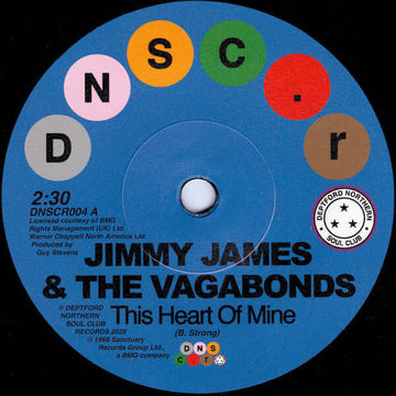 Jimmy James & The Vagabonds / Sonya Spence - This Heart Of Mine / Let Love Flow On - Artists Jimmy James & The Vagabonds / Sonya Spence Genre Disco Reggae, Soul, Reissue Release Date 1 Jan 2020 Cat No. DNSCR004 Format 7