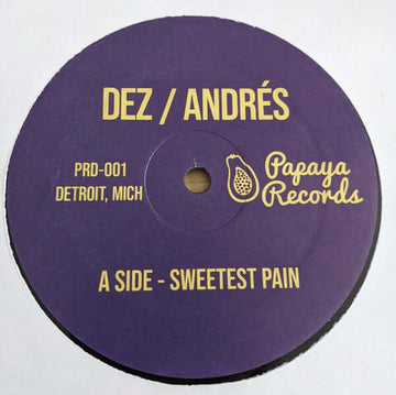 Dez / Andres - Sweetest Pain / Sweetest Moaning - Artists Dez / Andres Genre Ghettotech, Electro Release Date 1 Jan 2021 Cat No. PRD-001 Format 12