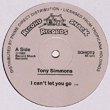 Tony Simmons - I can’t let you go / Galactic Funk - Artists Tony Simmons / Soul Shack Genre Brit-Funk Release Date 1 Jan 2021 Cat No. SOHOT2 Format 12