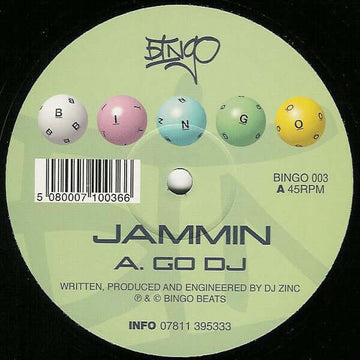 Jammin - Go DJ / Dirty - Artists Jammin Genre UK Garage, Breakbeat Release Date 1 Jan 2001 Cat No. BINGO 003 Format 12