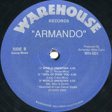 Armando - Land Of Confusion (Remix) - Artists Armando Genre Acid House, House Release Date 1 Jan 1988 Cat No. WH-001 Format 12