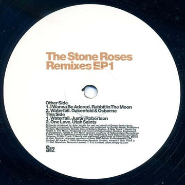 The Stone Roses - Remixes EP1 - Artists The Stone Roses Genre Indie Rock, Trance, Techno, Downtempo Release Date 1 Jan 2005 Cat No. S12DJ193 Format 12