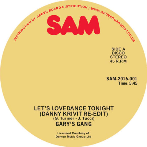 Gary's Gang - Let's Lovedance Tonight - Danny Krivit Re-edit - Vinyl Record