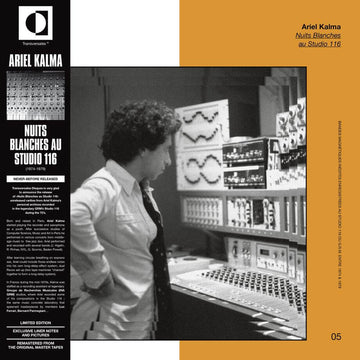 Ariel Kalma - Nuits Blanches Au Studio 116 - Artists Ariel Kalma Style Ambient, Experimental Release Date 1 Jan 2019 Cat No. TRS12 Format 12