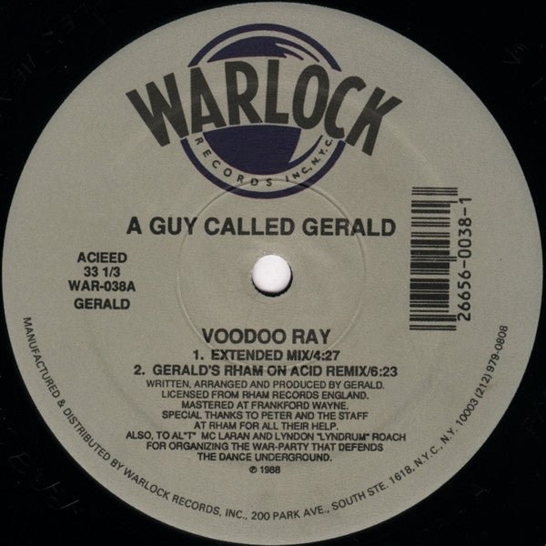 A Guy Called Gerald - Voodoo Ray Vinyl