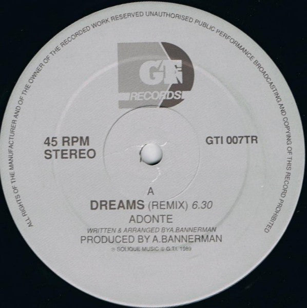 Adonte - Dreams Vinyl