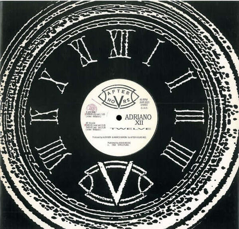 Adriano Dodici - Twelve Vinyl - Vinyl Record