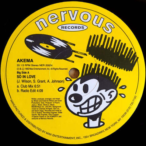 Akema - So In Love Vinyl - Vinyl Record
