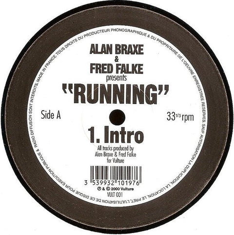 Alan Braxe & Fred Falke - Running Vinyl - Vinyl Record