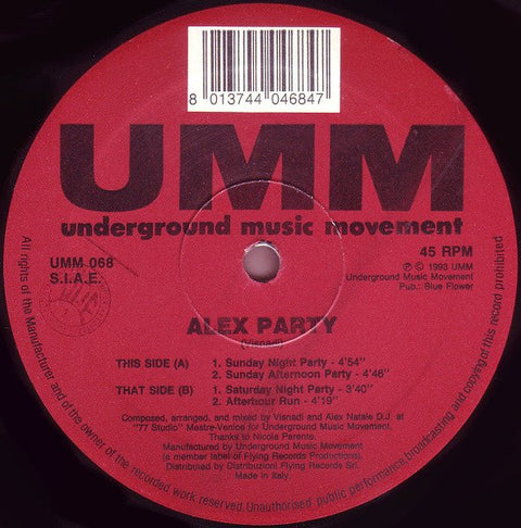 Alex Party - Alex Party Vinyl - Vinyl Record