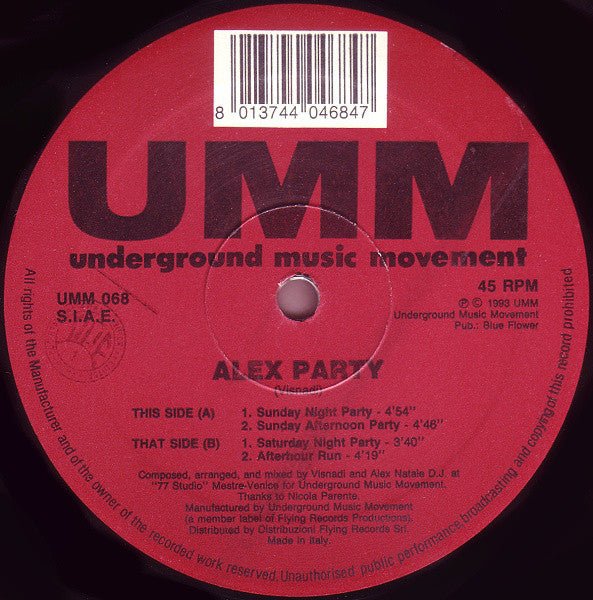 Alex Party - Alex Party Vinyl
