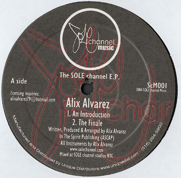 Alix Alvarez / Mr. V - The SOLE Channel E.P. Vinyl