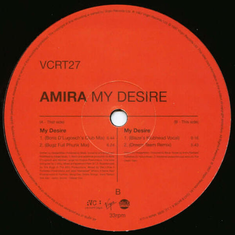 Amira - My Desire Vinyl - Vinyl Record