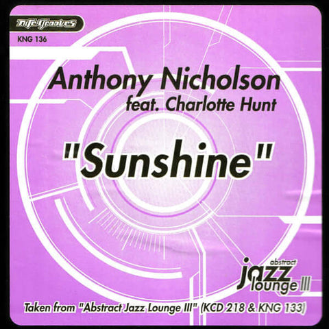 Anthony Nicholson Feat. Charlotte Hunt - Sunshine Vinyl - Vinyl Record