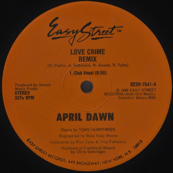 April Dawn - Love Crime (Remix) Vinyl