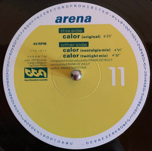 Arena - Calor Vinyl