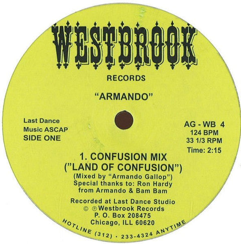 Armando - Land Of Confusion Vinyl - Vinyl Record
