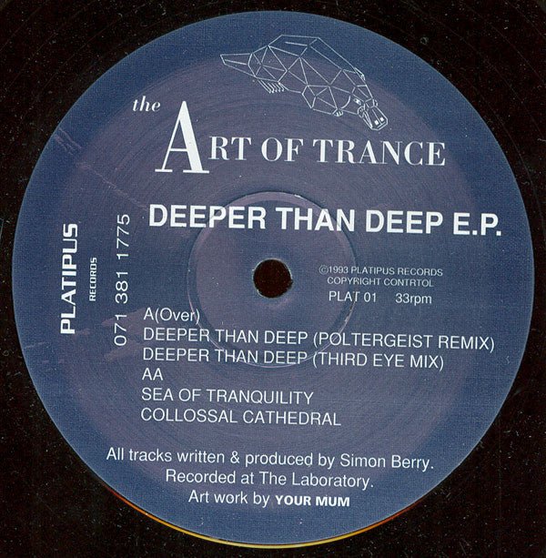 Art Of Trance - Deeper Than Deep E.P. Vinyl