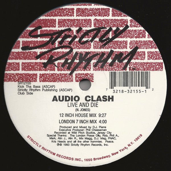Audio Clash - Live And Die Vinyl