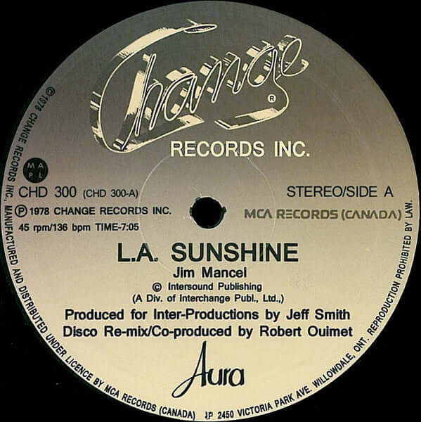 Aura - LA Sunshine Vinyl