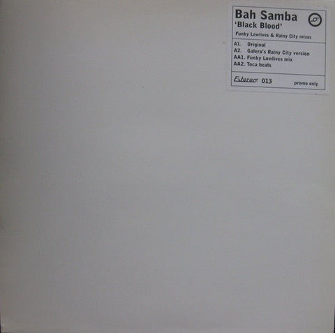 Bah Samba - Black Blood Vinyl - Vinyl Record