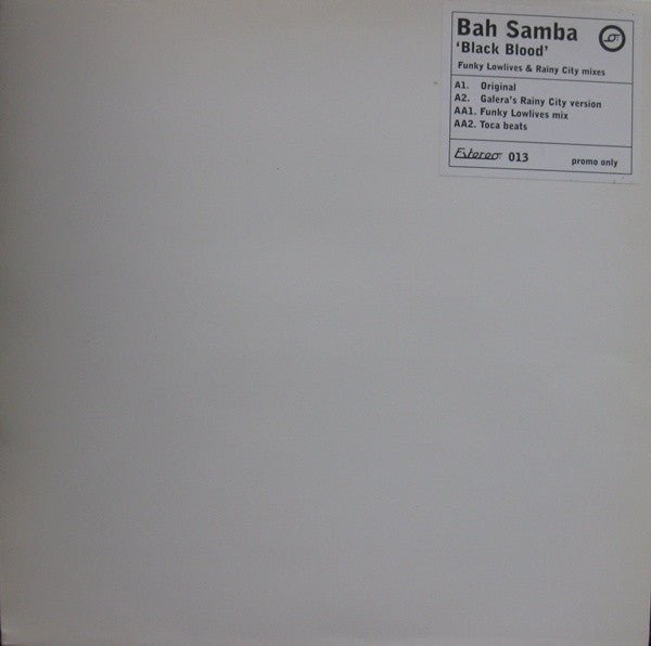 Bah Samba - Black Blood Vinyl