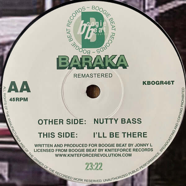 Baraka - Nutty Bass / I’ll Be There Vinyl