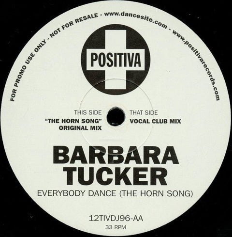 Barbara Tucker - Everybody Dance (The Horn Song) Vinyl - Vinyl Record